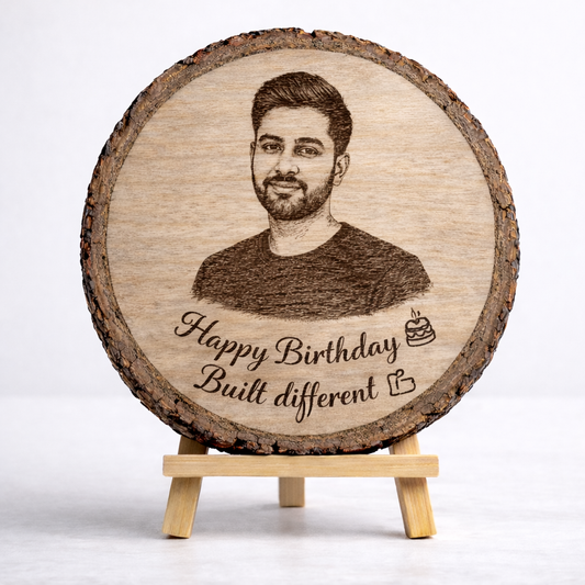 Personalized Wooden Engraved Photo Frame-8 Inch